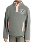 LeMieux Mini 'Mae' Popper Fleece Pullover in Rosemary