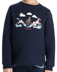 LeMieux Mini 'Poppy' Long Sleeve Shirt in Navy