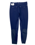 Back of Ariat 'Tri Factor' Knee Grip Breeches in Navy - Women's 24R