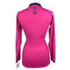 Back of Tredstep 'Symphony' Long Sleeve Sport Top in Carmine Rose - Women's Medium