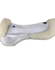Mattes Dressage Half Pad w/ Rear Trim in White