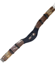 Anatomical Leather Girth w/ Fleece Cover in Brown