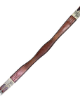 Fancy Stitched Leather Girth in Brown
