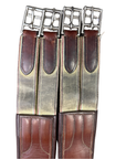 Fancy Stitched Leather Girth in Brown