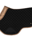Sixteen Cypress Close Contact Saddle Pad in Black & Gold Leaf