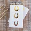 Stable Style Oversized Horseshoe Matches in White