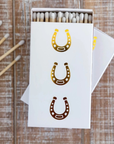 Stable Style Oversized Horseshoe Matches in White