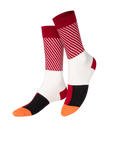 Tuna Maki socks on model in full view.
