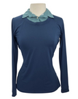 Callidae The Practice Shirt in Navy/Green Hash