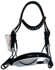 Red Barn 'Stride' Weymouth Dressage Bridle in Black