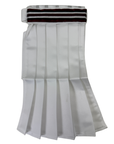Dara James Designs Stock Tie in White/Black/Burgundy