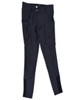 Free Ride Equestrian 'Lux' Full Seat Breeches in Steel Grey