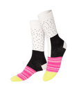 Cali Roll socks on model feet.