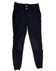 Cavalleria Toscana Logo Grip Breeches in Black