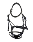 Crystal Dressage Bridle in Black