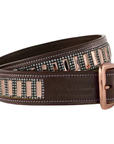 Equestrian Stockholm 'Contest' Belt in Winner Brown