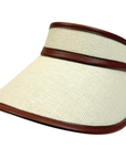 Dada Sport 'Sultane' Visor in Cream/Cognac