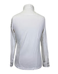Dover Saddlery 'CoolBlast' Show Shirt Long Sleeve in White/Show Jumping