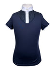 LeMieux 'Belle' Kids Competition Shirt in Navy