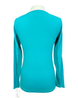Tailored Sportsman IceFil Long Sleeve Crew Neck in Teal