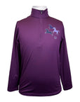 Kerrits 'Aire Ice Fil' Shirt in Magenta with Purple Ponies