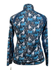 Ariat TEK Heat Series Long Sleeve Shirt in Navy Ponies