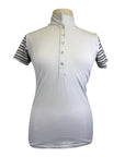 Calverro 'Short Stripe' Competition Shirt in White