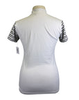 Calverro 'Short Stripe' Competition Shirt in White