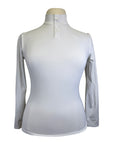 Penelope 'Bruges' Long Sleeve Polo in White