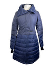 AA Platinum 'Venezia' Long Padded Coat in Navy