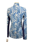 Cabana Life 1/4 Zip Top in Navy Paisley
