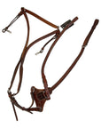 PJ Fancy Raised Breastplate with Running Attachment in Oakbark