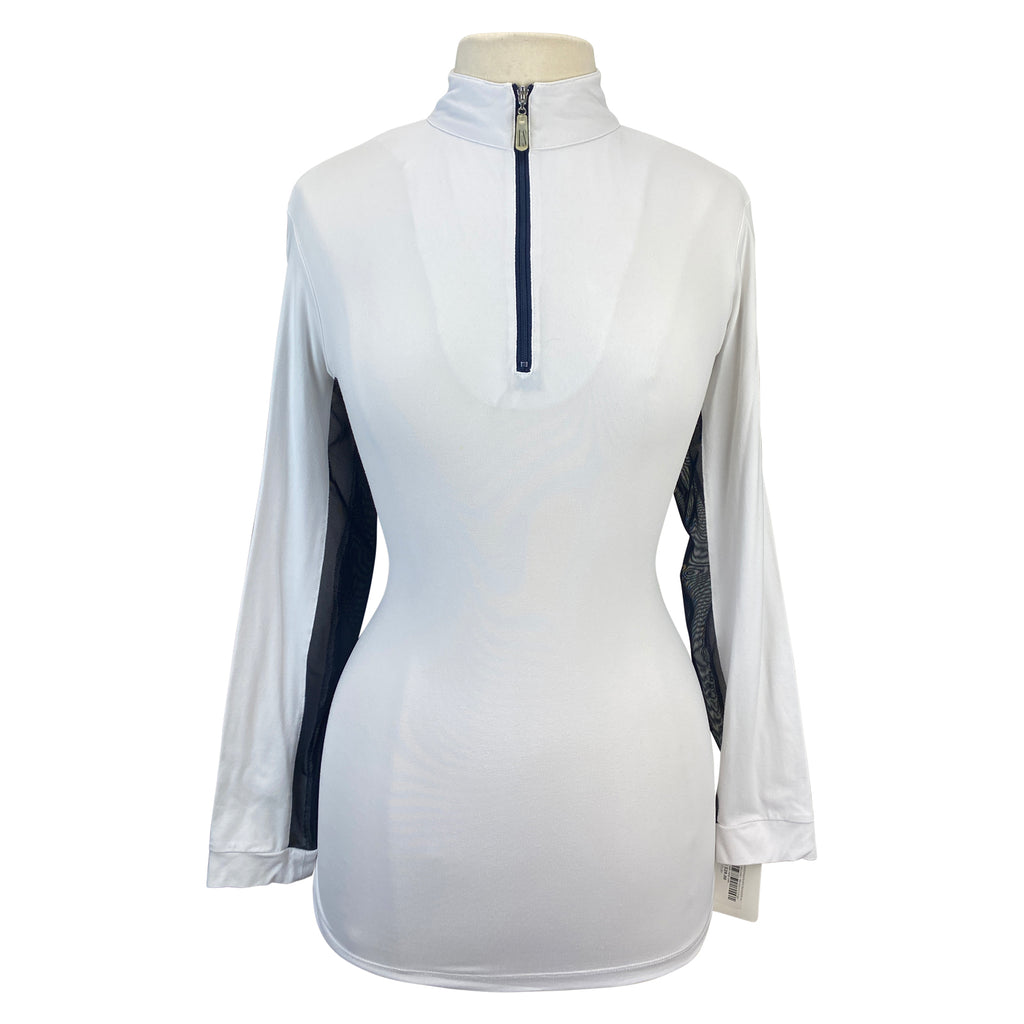 Tailored Sportsman 'Ice Fil' Shirt in White/Navy