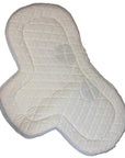 Wilker's 'Cling-On' Fleece Saddle Pad in White