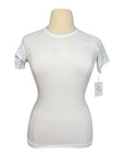TKEQ The 'Kennedy 2.0' Seamless Short Sleeve Shirt in White - Women's L/XL