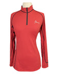 LeMieux Long Sleeve 1/4 Zip Base Layer in Chili