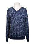 Equiline 'Cekil' Sweater in Navy