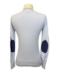 Essex Classics 'Trey' V-Neck Sweater in Light Blue