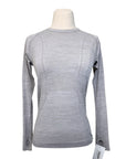 TKEQ The 'Kennedy' Seamless Long Sleeve in Heather Grey