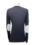 Essex Classics 'Trey' V-Neck Sweater in Black