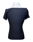 Samshield 'Georgia' Short Sleeve Competition Shirt in Black/White
