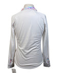 RJ Classics 'Maddie Jr' Long Sleeve Show Shirt in White/Pastel Tye Dye
