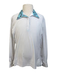 Romfh Chill Factor Long Sleeve Show Shirt in White/Blanketed Horses