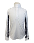 RJ Classics Junior 'Lauren' Show Shirt in Navy Hearts/White