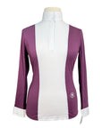 Essex Classics 'Luna Performance' Show Shirt in Stirrups/Plum