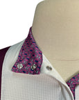 Essex Classics 'Luna Performance' Show Shirt in Stirrups/Plum