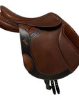 Crosby 2023 Monoflap Jump Saddle in Oiled Cognac