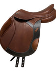 Crosby 2023 Monoflap Jump Saddle in Oiled Cognac