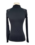 TKEQ The 'Chloe' High Collar Technical Top in Black - Women's Medium