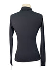 TKEQ The 'Chloe' High Collar Technical Top in Black